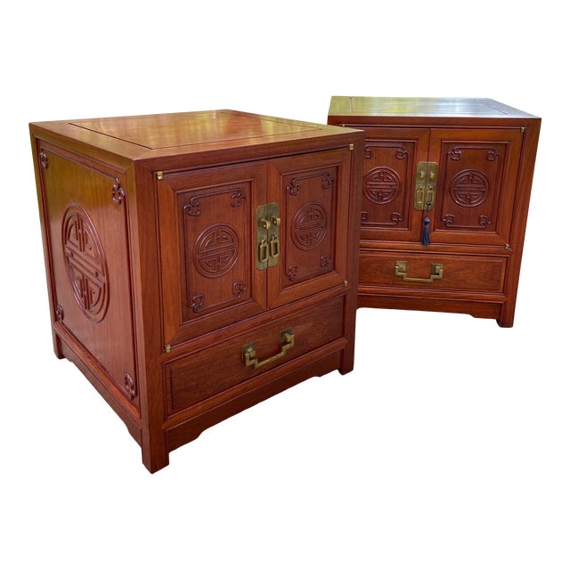 Vintage Zee Asian Ming Style End Tables or a Pair