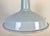 Industrial Light Blue Enamel Factory Pendant Lamp, 1960s For Sale - Image 4 of 18
