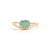 VR Jewels 1.13ct Oval Paraiba Tourmaline Wavy Solitaire Ring in 18k Yellow Gold Size 5 For Sale - Image 4 of 18