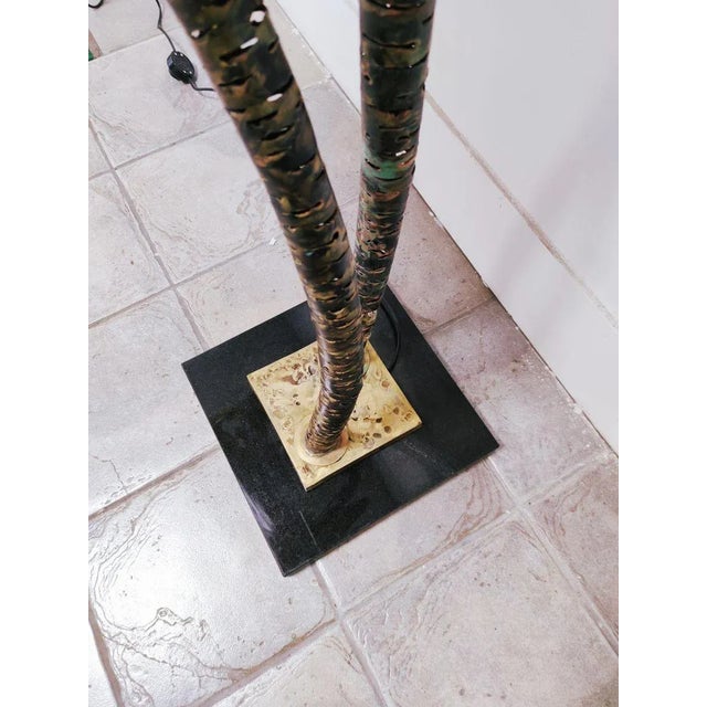 1970s Vintage Brass Palm Lamp For Sale - Image 5 of 18