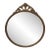 1920s Round Gilt Plaster and Wood Mirror For Sale