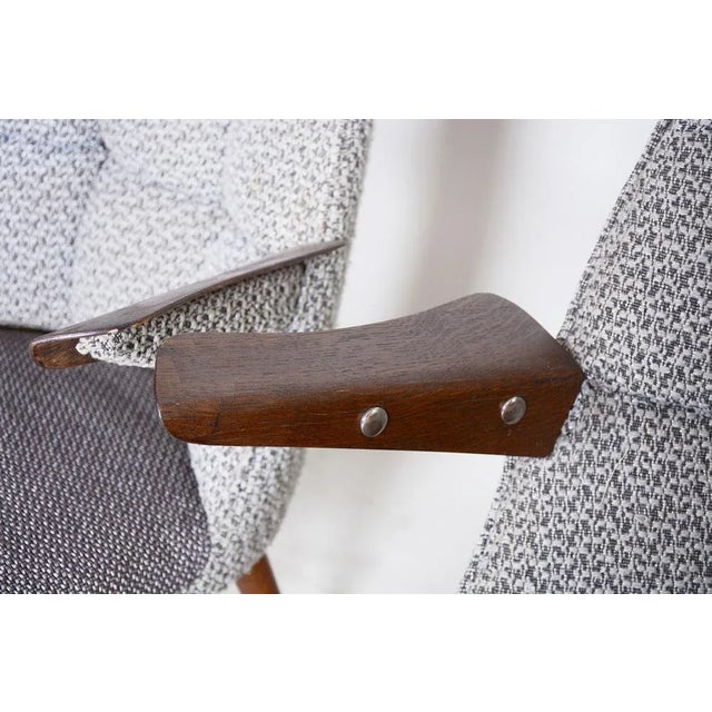 Set of Mid-Century Armchairs in Oak, Czech, 1950s For Sale - Image 4 of 13