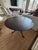 1960s 1960s Industrial Round Blackened Metal Side Table For Sale - Image 5 of 5