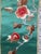 A Vintage Chinese Silk Embroidered Tapestry with Bird and Blossom Brocade Panel. The intricate needlework depicting a bird...
