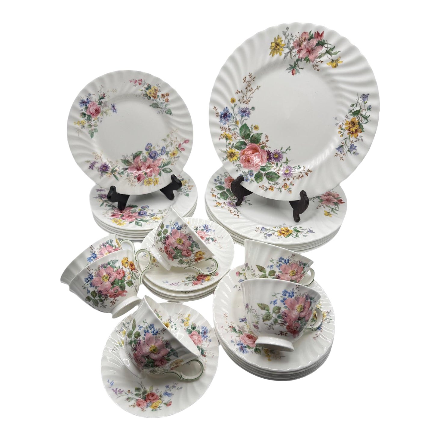 希少品！Spode　Fine Bone China　ARCADIAシリーズ　4枚 1960s-royal-doulton-bone-china