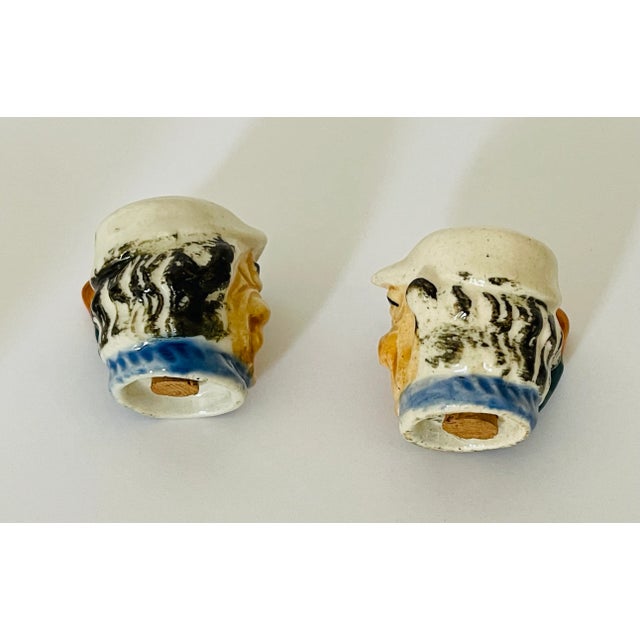 Vintage Salt and Pepper Shakers Baseball/Sailors For Sale - Image 4 of 4