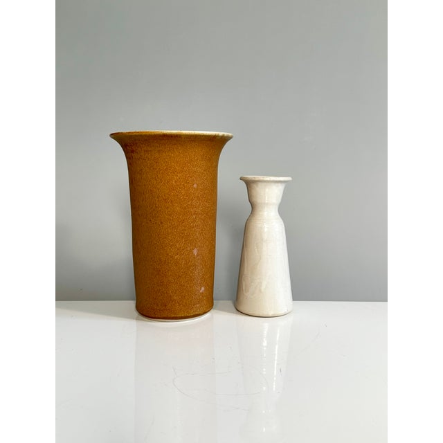 Vintage Hand-Thrown Studio Ceramic Vases, Germany, 1980s, Set of 2 For Sale - Image 12 of 12