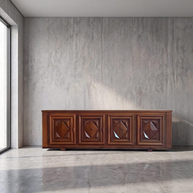 Vintage French Brutalist Sideboard, 1970s For Sale - Image 6 of 13