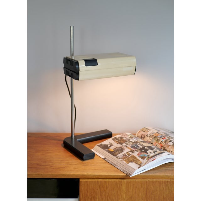 Beige French SAMP Manade Collection Desk Lamp, 1960s For Sale - Image 8 of 8