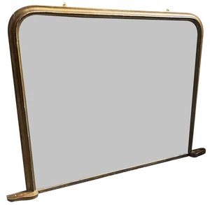 Large English 19th Century Arched Top Overmantle Mirror