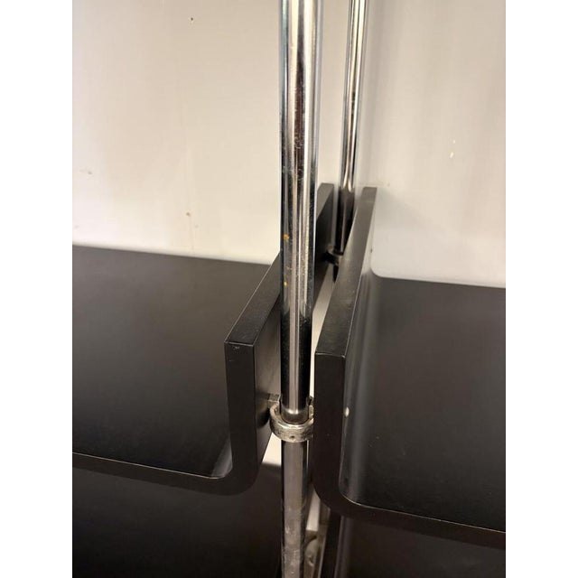 1970s Modular Wall Unit in Lacquered Wood and Steel by Michel Ducaroy, France, 1970s For Sale - Image 5 of 10