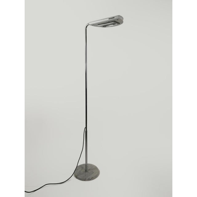 Black Half Moon Floor Lamp attributed to Bruno Gecchelin for Skipper, Italy, 1970s For Sale - Image 8 of 18