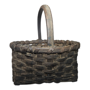 Early 20 Th C. "Porcupine Twist" Berry Basket