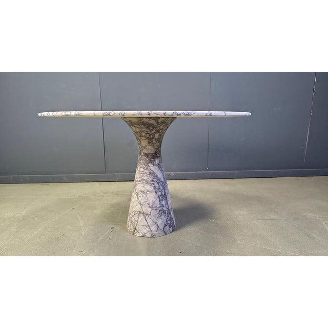 Vintage Round Marble Dining Table, 1970s For Sale - Image 15 of 18