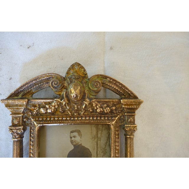 19th Century Neo-Renaissance Gilt Bronze Photo Frame For Sale - Image 3 of 6