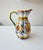 Vintage Italian Hand-Painted Majolica Ceramic Jug with Raphaelesque Decoration from Deruta, 1950 For Sale - Image 4 of 4