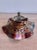 Antique Northwood Amethyst Beaded Cable 3-Footed Carnival Glass Bowl For Sale - Image 6 of 10