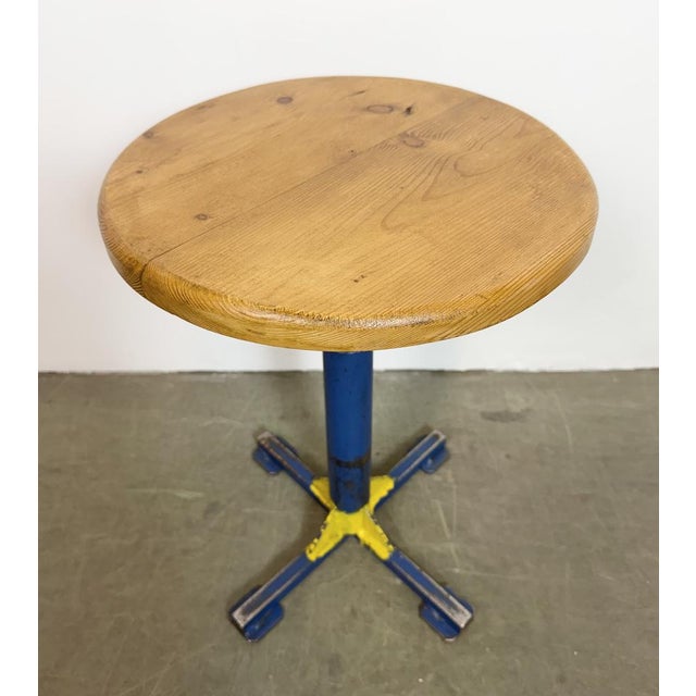 Wood Vintage Industrial Workshop Stool, 1960s For Sale - Image 7 of 14