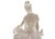 Elevate your space with this breathtaking, exquisitely carved crystal glass statue depicting a serene Bodhisattva, likely...