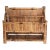 Burnt Bamboo Desk Organizer or Letter Holder For Sale