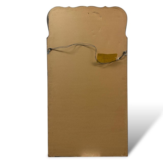 Vintage Black Chinoiserie Style Wall Mirror, 47" X 25", 1974 For Sale In San Diego - Image 6 of 9