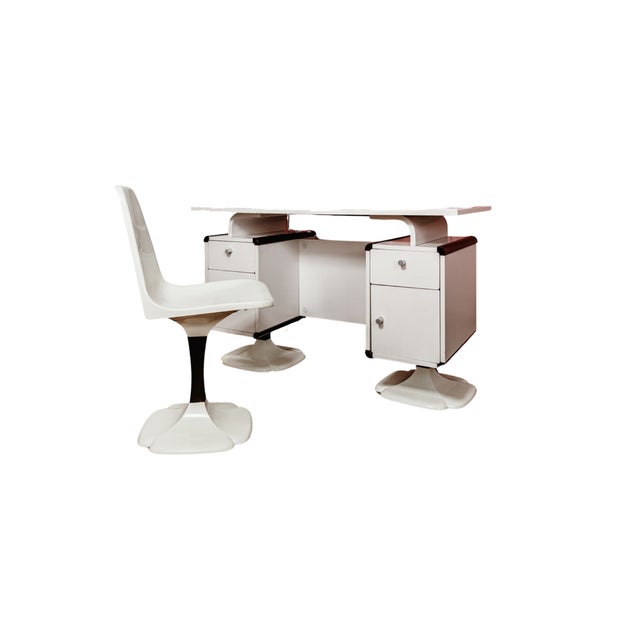 Desk and Chair from Gautier, France, 1970s, Set of 2 For Sale - Image 17 of 17