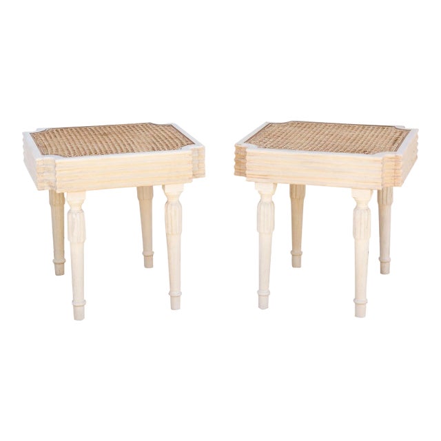 British Colonial Plantation Side Tables, Pair For Sale