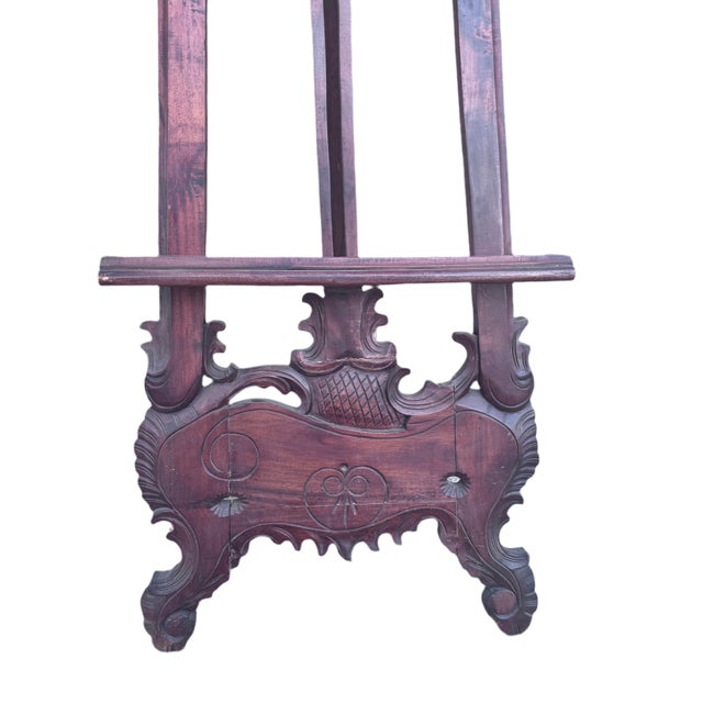 Victorian Antique Victorian Style Mahogany Table Top Victorian Easel For Sale - Image 3 of 9