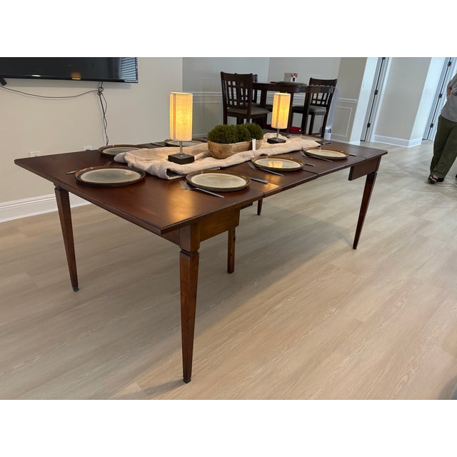 1950s Extensole Desk to Dining Wood Table Transformer Table for Small Space For Sale - Image 12 of 18