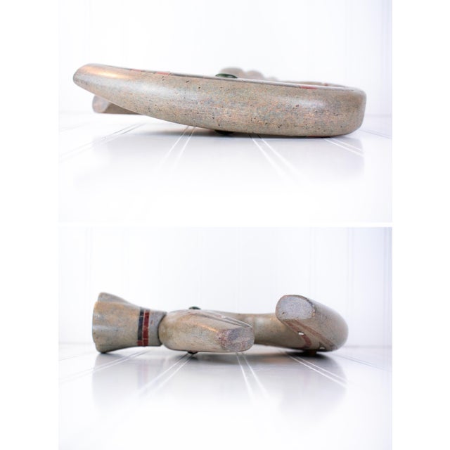 Listed Artist Gerard Tsonakwa Abstract Mixed-Media Soapstone Sculpture (1984) For Sale - Image 14 of 18