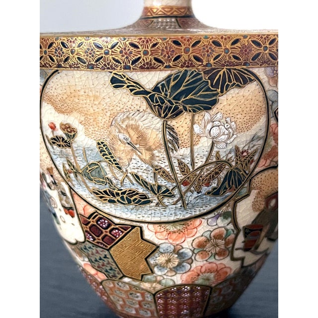 Fine and Rare Miniature Satsuma Vase by Taizan Yohei For Sale - Image 9 of 17