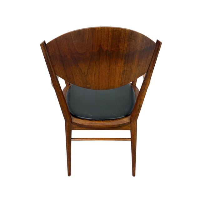 Mid-Century Modern Lane Delineator Paul McCobb Walnut Dining Chairs - Set of 4 For Sale In Philadelphia - Image 6 of 9