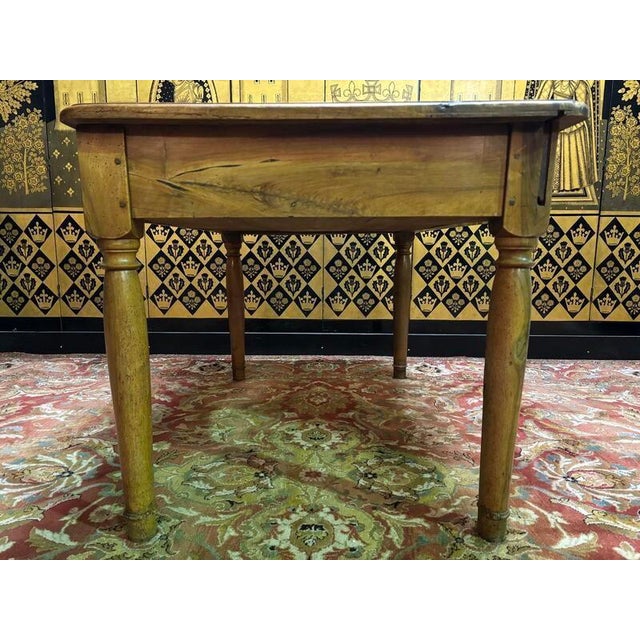 Wood 19th Century Walnut Table/Desk For Sale - Image 7 of 9