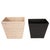 Artifacts Rattan Rectangular Tapered Waste Basket with Metal Liner in White Wash - 11" For Sale - Image 4 of 6