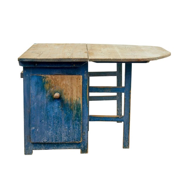 Swedish Pine Drop Leaf Table, 1860 For Sale - Image 4 of 12