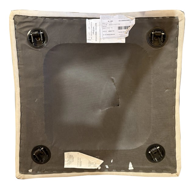 2010s Natuzzi Upholstered Ottoman For Sale - Image 5 of 6