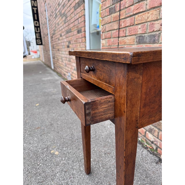 19th Century French Country Two Drawer Side Table For Sale In Nashville - Image 6 of 12