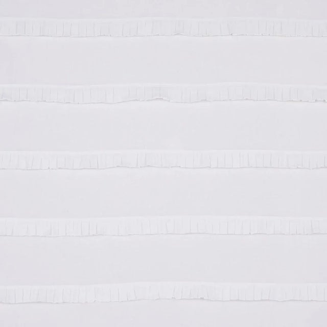 Schumacher Sample - Schumacher Dorothy Pleated Linen Fabric in Ivory For Sale - Image 4 of 4
