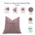 Fabdivine Traditional Block Print Pillow Cover 18x18 Inch Duck Canvas-Tulsi Buti For Sale - Image 4 of 4