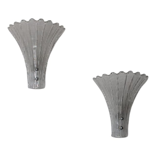 Murano Glass Wall Lamp from Barovier & Toso, 1950s For Sale