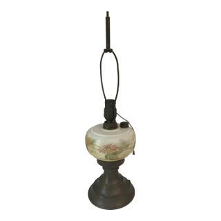 Vintage Electrified Oil Lamp For Sale