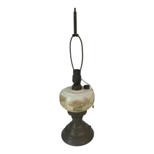 Vintage Electrified Oil Lamp
