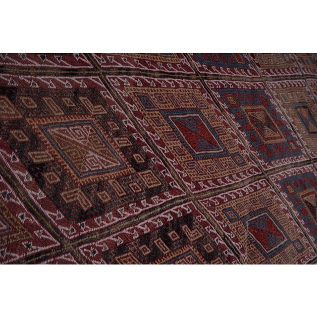 Textile Turkish Jajim Kilim Rug 5'3'' X 7'9'' For Sale - Image 7 of 11