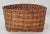 Wood Antique Country American Hand Woven Splint Basket From Maine For Sale - Image 7 of 13