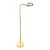 Mid-Century Modern Leviton Brass Scalloped Clam Shell Adjustable Floor Lamp For Sale