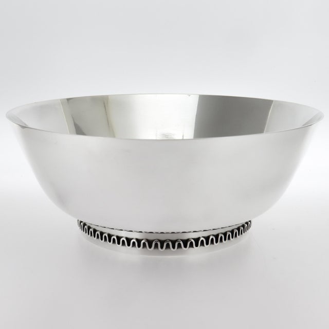 Vintage Sigvard Bernadotte Georg Jensen Modernist Sterling Silver Bowl No. 904 For Sale - Image 14 of 15