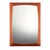 Wood Vintage Rectangular Wall Mirror with Teak Frame, Denmark, 1960s For Sale - Image 7 of 7