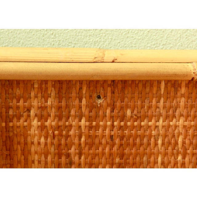 Vintage Italian Bamboo Shelf, 1970s For Sale - Image 6 of 9