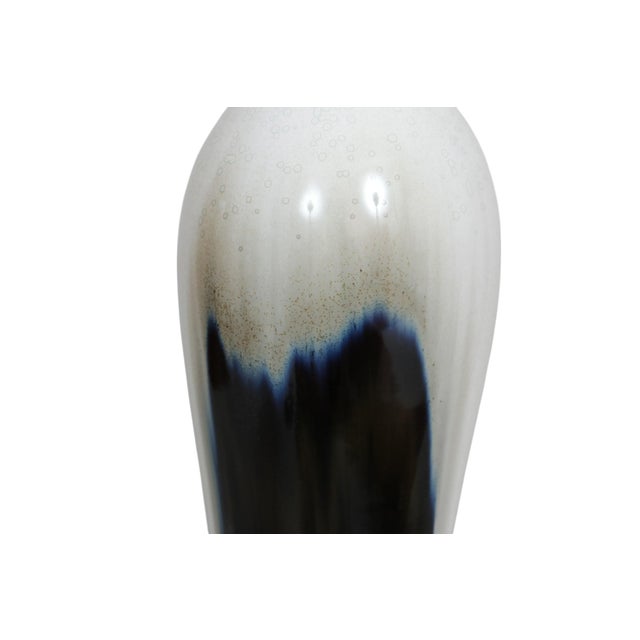 Late 20th Century Post Moderne Drip Glazed Ceramic Table Lamp For Sale - Image 5 of 7