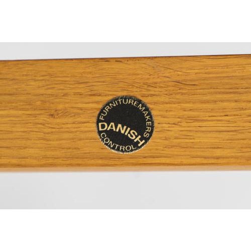 Set of Oak Safari Chair & Ottoman by Niels Eilersen for Erik Wørts For Sale - Image 14 of 15